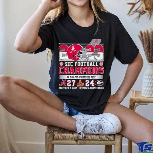 2023 SEC Football Champions Alabama Crimson Tide 27 24 Georgia Bulldogs Shirt