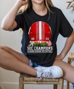 2023 Sec Champions Alabama Crimson Tide Helmet Time Shrit