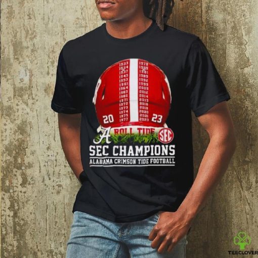 2023 Sec Champions Alabama Crimson Tide Helmet Time Shrit