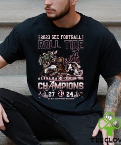 2023 Sec Football Champions Alabama Crimson Tide 27 – 24 Georgia Bulldogs Sat, Dec 2, 2023 Mercedes Benz Stadium T Shirt