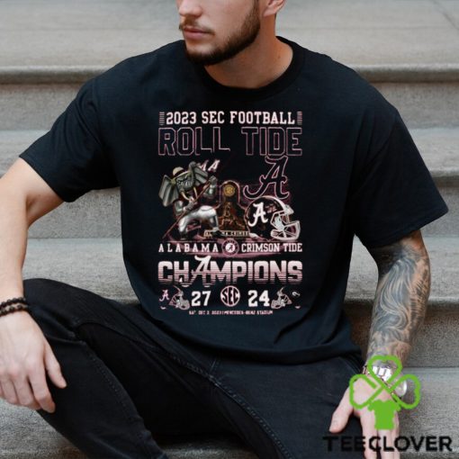 2023 Sec Football Champions Alabama Crimson Tide 27 – 24 Georgia Bulldogs Sat, Dec 2, 2023 Mercedes Benz Stadium T Shirt