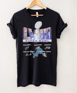 2023 Super Bowl LVIII Detroit Lions Signatures Logo Shirt