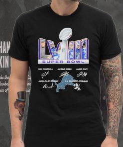 2023 Super Bowl LVIII Detroit Lions Signatures Logo Shirt