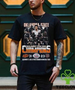 2023 Taxact Texas Bowl Champions Oklahoma State Cowboys 31 – 23 Texas A&M Aggies December 27, 2023 NRG Stadium In Houston, Texas T Shirt
