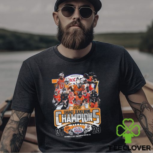 2023 Taxact Texas Bowl Champions Oklahoma State Cowboys T Shirt