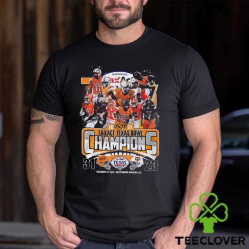 2023 Taxact Texas Bowl Champions Oklahoma State Cowboys T Shirt
