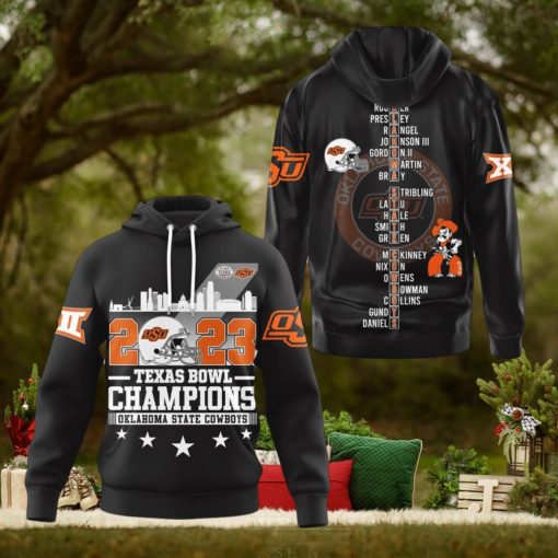 2023 Texas Bowl Champions Oklahoma State Cowboys Hoodie T Shirt
