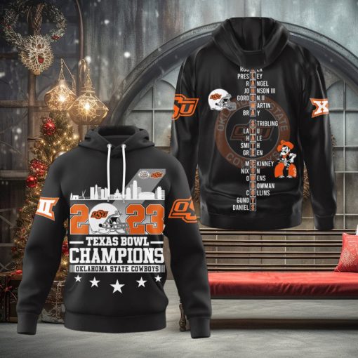 2023 Texas Bowl Champions Oklahoma State Cowboys Hoodie T Shirt