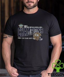 2023 Union Home Mortgage Gasparilla Bowl Champions Gasparilla Tech Yellow Jackets Shirt