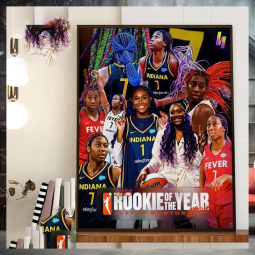 2023 WNBA Rookie Of The Year Is Aliyah Boston Indiana Fever Home Decor Poster Canvas