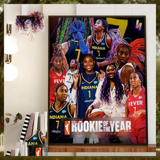 2023 WNBA Rookie Of The Year Is Aliyah Boston Indiana Fever Home Decor Poster Canvas