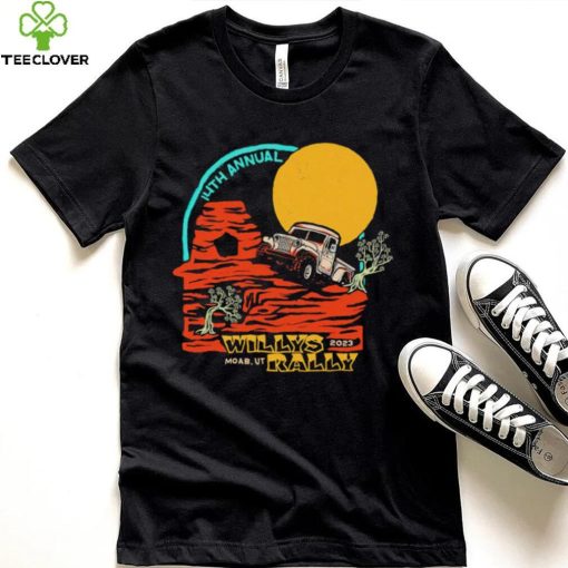 2023 Willys Rally Moab Utah 14th Annual vintage shirt