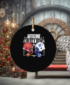 2023 autozone liberty bowl iowa state cyclones vs memphis tigers matchup ornament Circle
