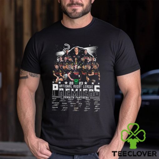 2023 national rugby league Premiers Penrith Panthers signatures shirt