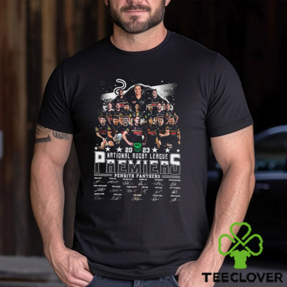 2023 national rugby league Premiers Penrith Panthers signatures shirt 2023 national rugby league Premiers Penrith Panthers signatures shirt