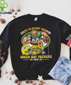 2023 playoff bound Green Bay Packers go pack go mascot helmet logo est 1919 shirt