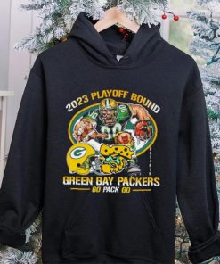 2023 playoff bound Green Bay Packers go pack go mascot helmet logo est 1919 hoodie, sweater, longsleeve, shirt v-neck, t-shirt