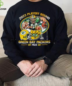 2023 playoff bound Green Bay Packers go pack go mascot helmet logo est 1919 hoodie, sweater, longsleeve, shirt v-neck, t-shirt