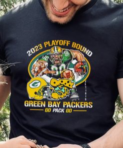 2023 playoff bound Green Bay Packers go pack go mascot helmet logo est 1919 hoodie, sweater, longsleeve, shirt v-neck, t-shirt