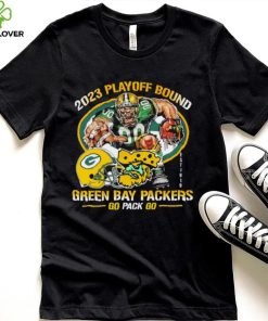 2023 playoff bound Green Bay Packers go pack go mascot helmet logo est 1919 hoodie, sweater, longsleeve, shirt v-neck, t-shirt