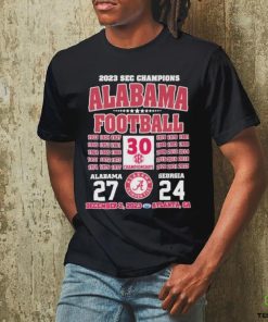 2023 sec champions alabama football 1922 2023 alabama 27 georgia 24 december 2023 atlanta ga shirt