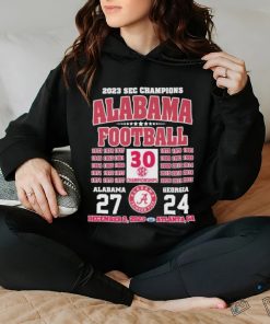 2023 sec champions alabama football 1922 2023 alabama 27 georgia 24 december 2023 atlanta ga hoodie, sweater, longsleeve, shirt v-neck, t-shirt