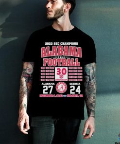 2023 sec champions alabama football 1922 2023 alabama 27 georgia 24 december 2023 atlanta ga hoodie, sweater, longsleeve, shirt v-neck, t-shirt