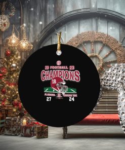2023 sec football champions alabama crimson tide win 27 24 georgia ornament Circle