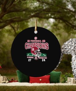 2023 sec football champions alabama crimson tide win 27 24 georgia ornament Circle 1 2023 sec football champions alabama crimson tide win 27 24 georgia ornament Circle
