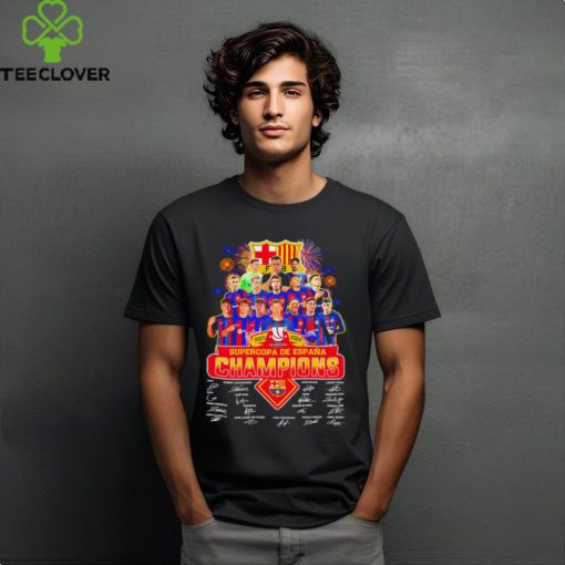 2023–2024 Supercopa de España Champions FC Barcelona player signatures logo firework hoodie, sweater, longsleeve, shirt v-neck, t-shirt