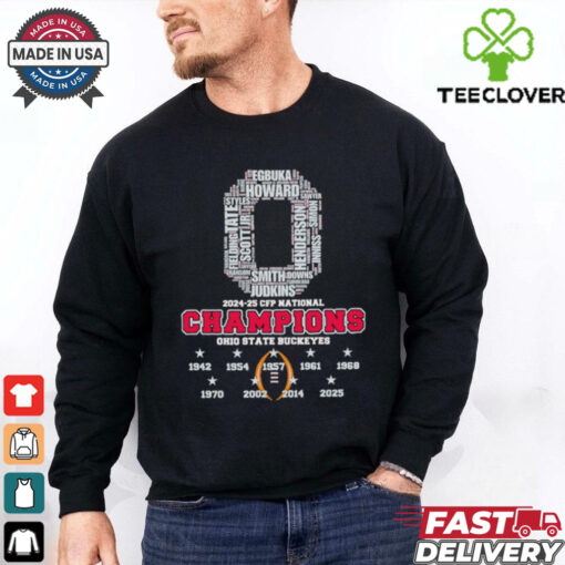 2024 25 CFP National Champions Ohio State Buckeyes shirt
