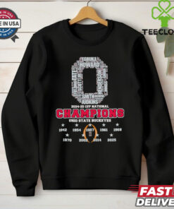 2024 25 CFP National Champions Ohio State Buckeyes shirt