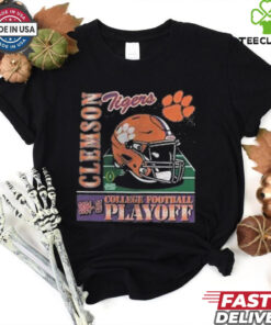 2024 25 College Football Playoff Helmet Clemson Tigers NCAA Division Helmet Shirt