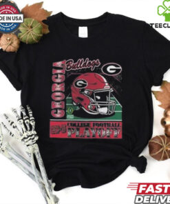 2024 25 College Football Playoff Helmet Georgia Bulldogs NCAA Division Helmet Shirt