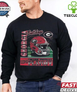 2024 25 College Football Playoff Helmet Georgia Bulldogs NCAA Division Helmet Shirt