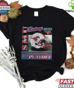 2024 25 College Football Playoff Helmet Southern Methodist Mustangs NCAA Division Helmet Shirt
