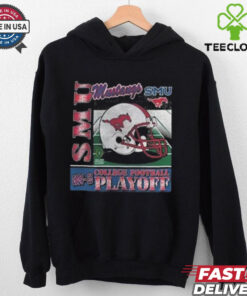 2024 25 College Football Playoff Helmet Southern Methodist Mustangs NCAA Division Helmet Shirt