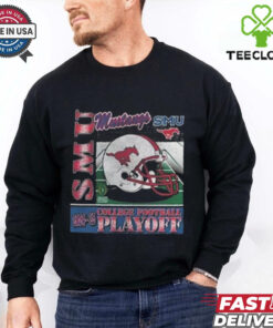 2024 25 College Football Playoff Helmet Southern Methodist Mustangs NCAA Division Helmet Shirt