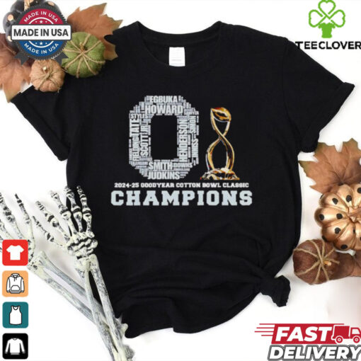 2024 25 Goodyear Cotton Bowl Classic Champions Ohio State Buckeyes trophy shirt
