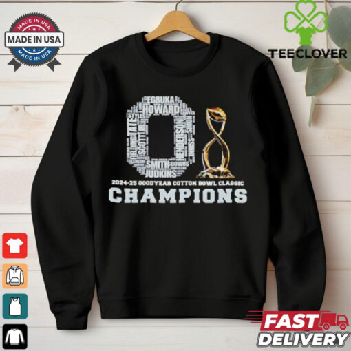 2024 25 Goodyear Cotton Bowl Classic Champions Ohio State Buckeyes trophy shirt