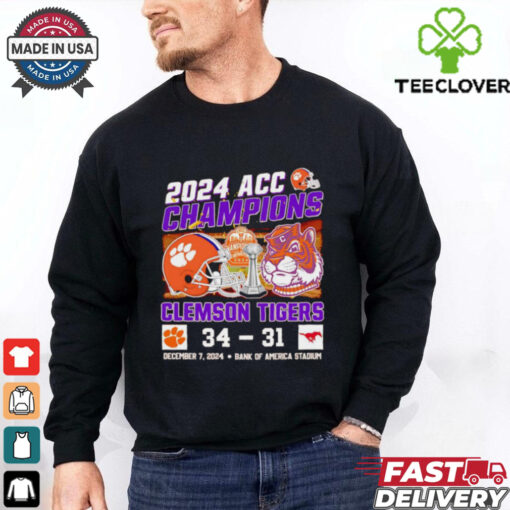 2024 ACC Champions Clemson Tigers 34 31 SMU Mustangs shirt
