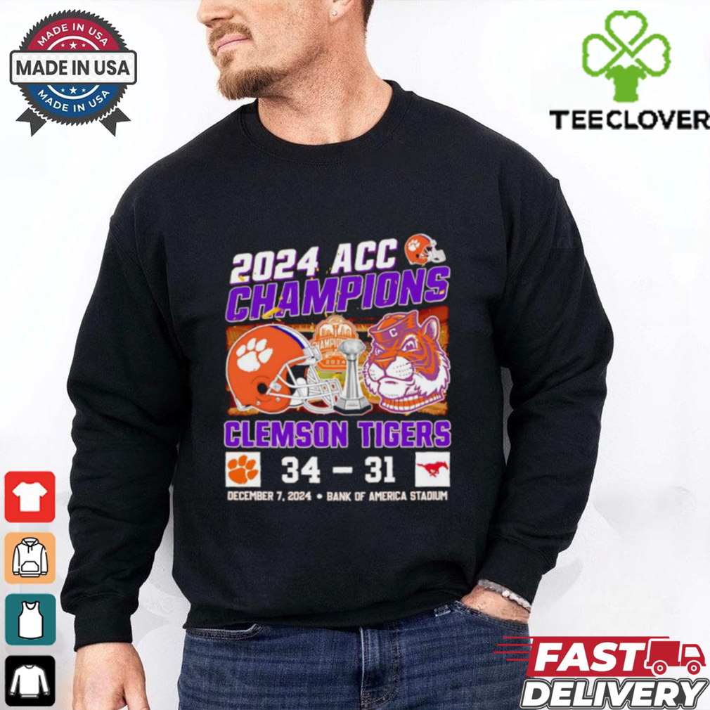 2024 ACC Champions Clemson Tigers 34 31 SMU Mustangs shirt 2024 ACC Champions Clemson Tigers 34 31 SMU Mustangs shirt