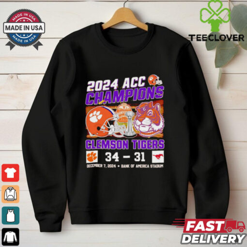 2024 ACC Champions Clemson Tigers 34 31 SMU Mustangs shirt