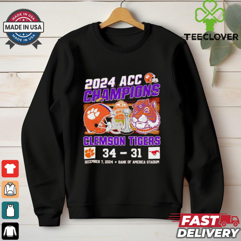 2024 ACC Champions Clemson Tigers 34 31 SMU Mustangs shirt 2024 ACC Champions Clemson Tigers 34 31 SMU Mustangs shirt