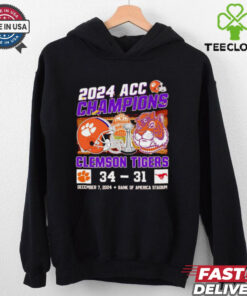 2024 ACC Champions Clemson Tigers 34-31 SMU Mustangs Shirt – Limited Edition Commemorative Apparel