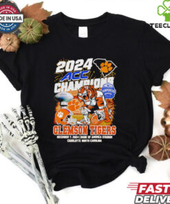 2024 ACC Champions Clemson Tigers football mascot shirt