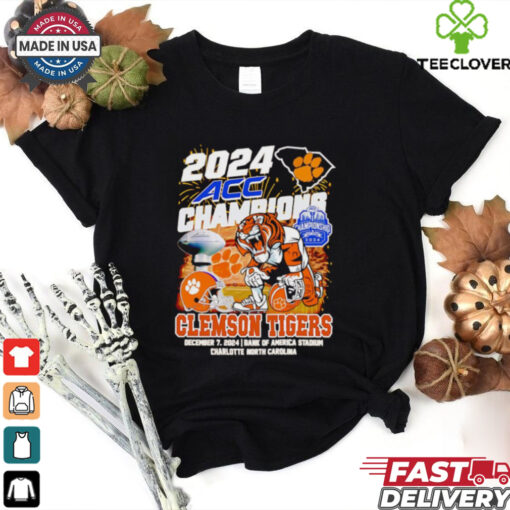 2024 ACC Champions Clemson Tigers football mascot shirt