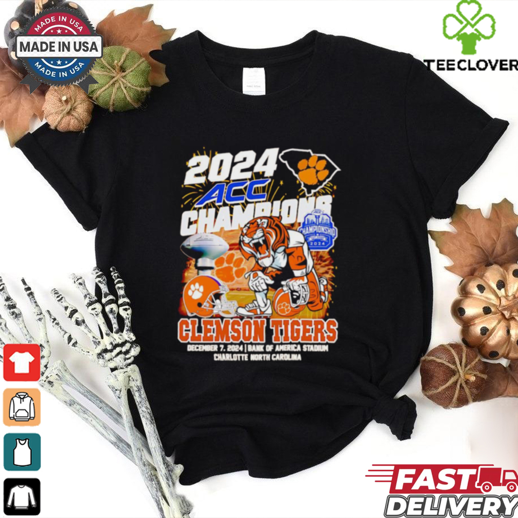 2024 ACC Champions Clemson Tigers football mascot shirt 2024 ACC Champions Clemson Tigers football mascot shirt