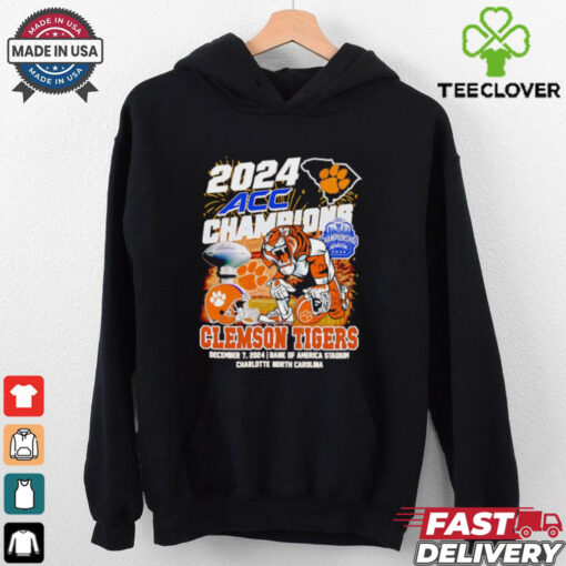 2024 ACC Champions Clemson Tigers football mascot shirt