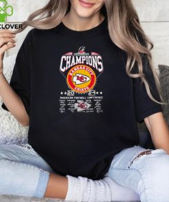 2024 AFC Champions Kansas City Chiefs American football Conference signatures shirt